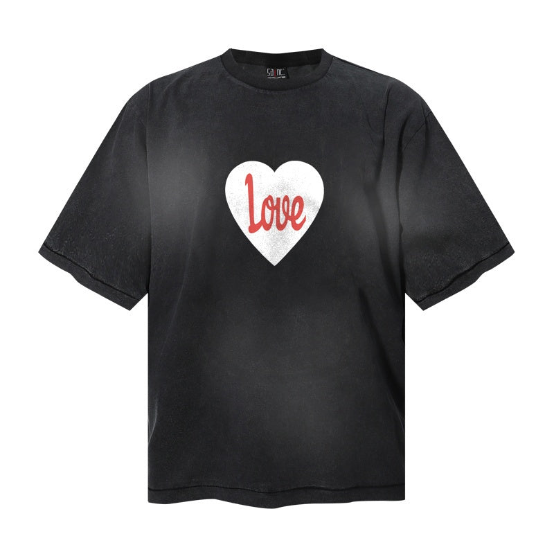 Saint Michael T Shirts Simple Center Placement Heart Typography Artwork