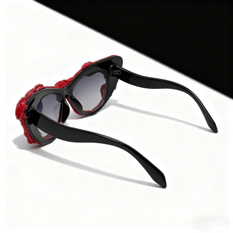 Trendy punk glasses devil eyes halloween gothic style