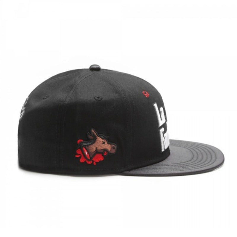 Trendy flat brimmed snapback hatsla familia sunshade breathable for men and women