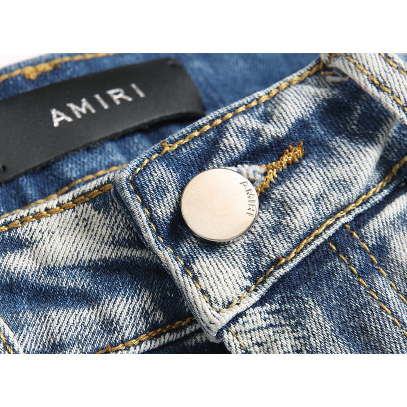 AMIRI Jeans High-quality distressed pure cotton