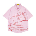 Unisex vintage T-shirt Polo shirt with a stand-up collar