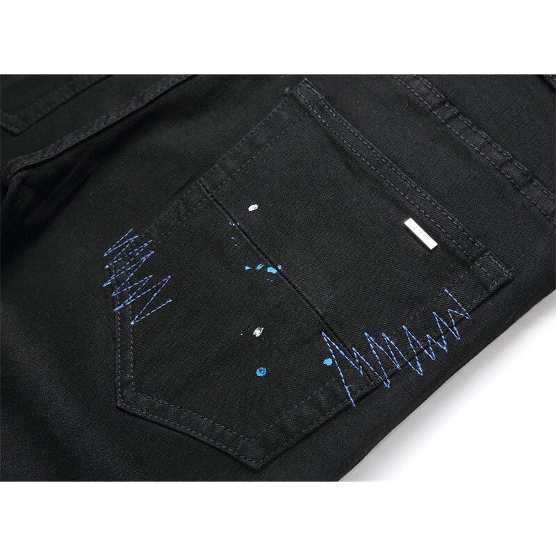 AMIRI Jeans High-quality distressed pure cotton