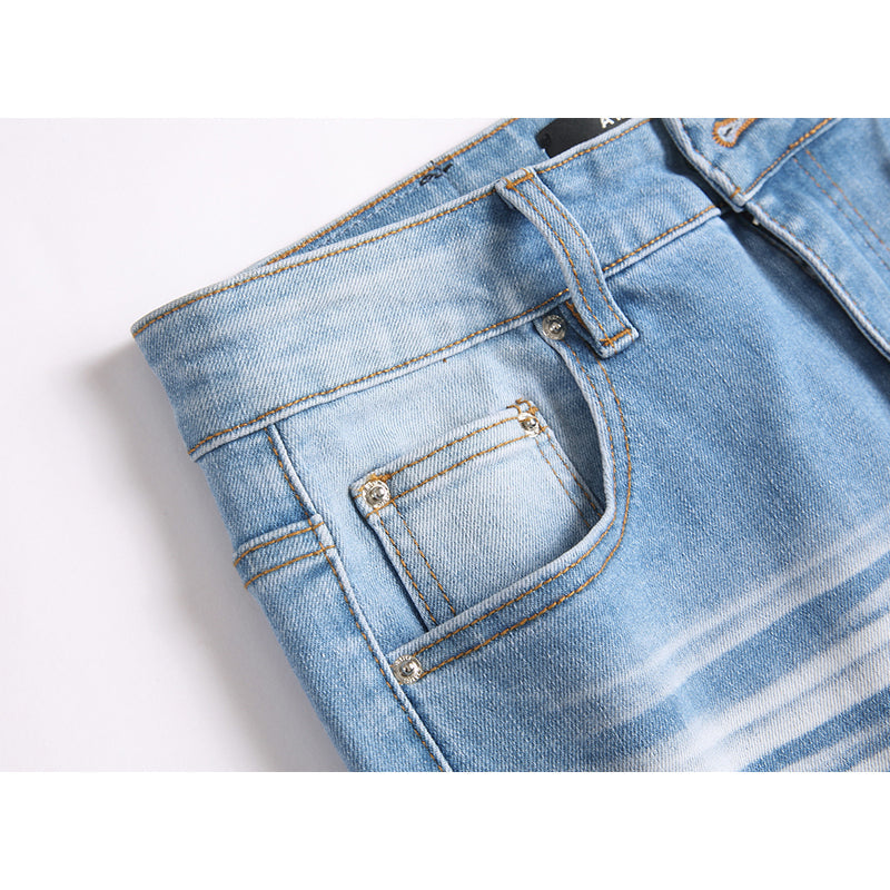AMIRI Jeans High-quality distressed pure cotton