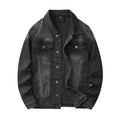 Denim Jacket & Jeans High-Street Trend Retro Casual Matching Distressed Denim Trucker Jacket and Slim-Fit Pants Outfit (jacket and jeans must be purchased separately.)