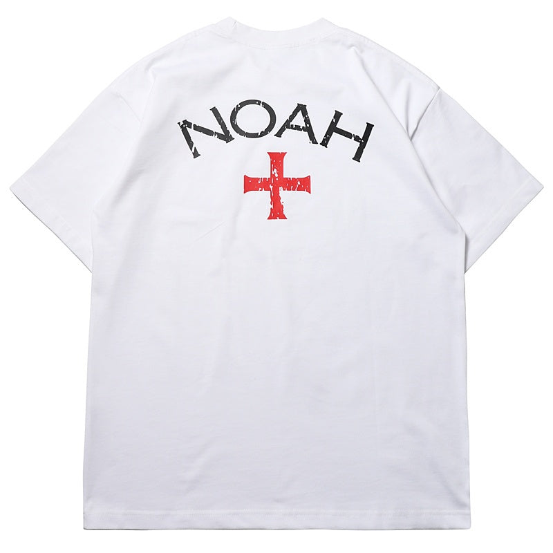 Mens T-shirt Vintage American-style Simple cross print