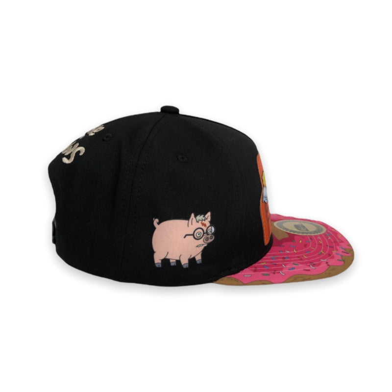 Trendy flat brimmed snapback hatscartoon adjustable