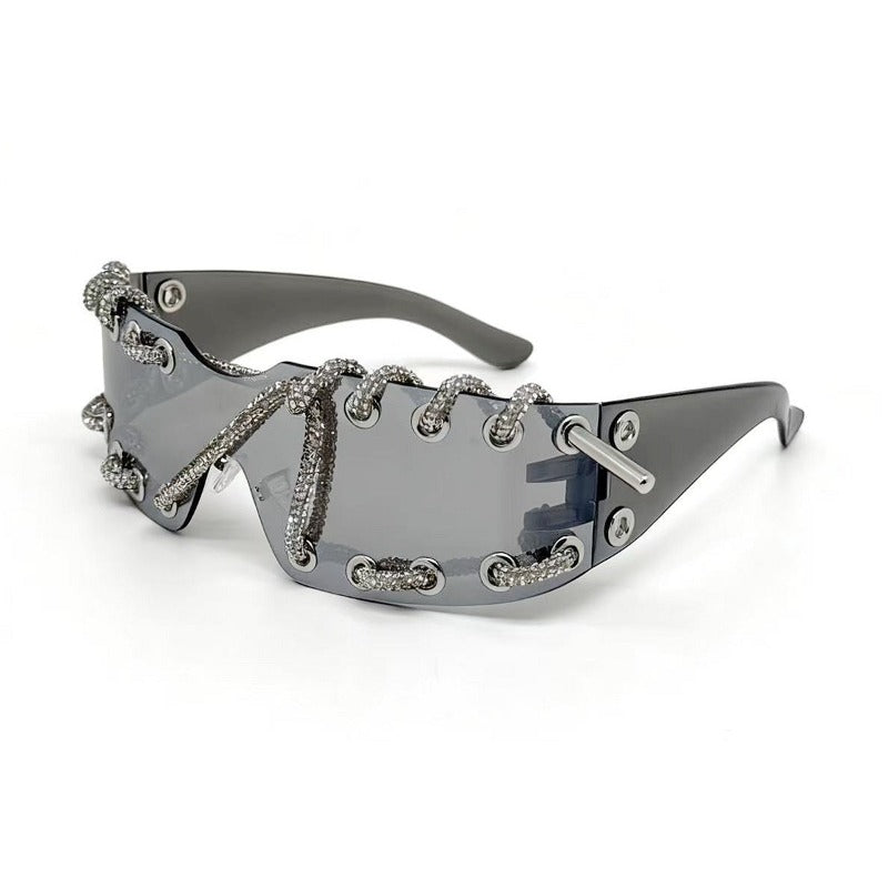 Trendy punk glasses retro