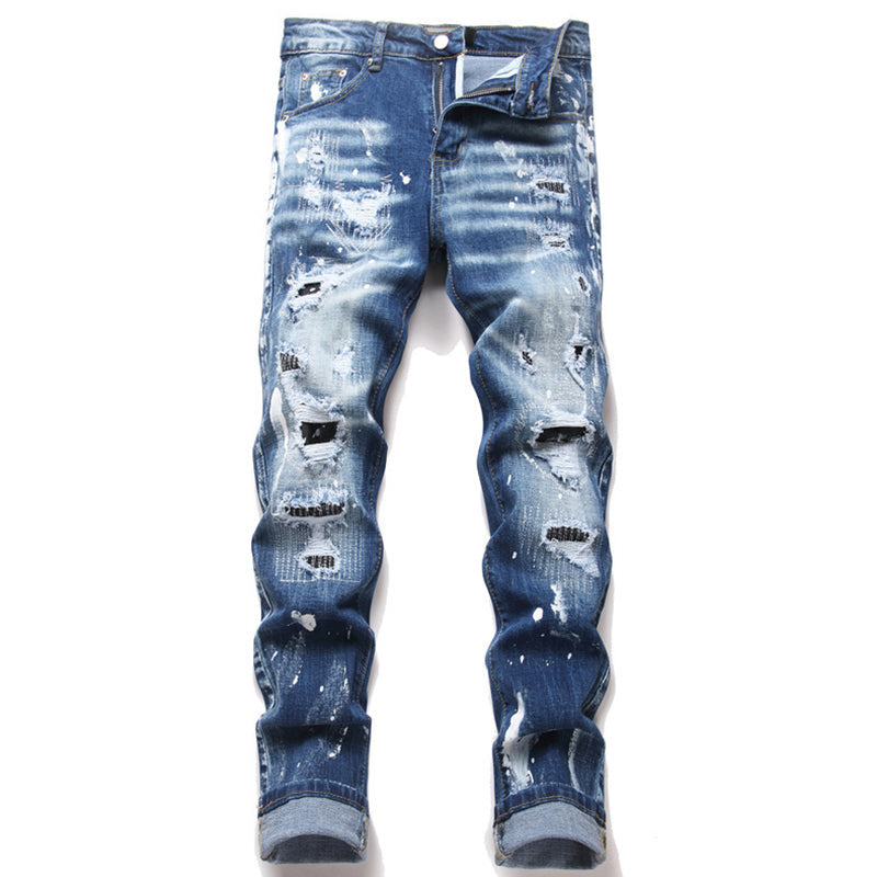 AMIRI Jeans High-quality distressed pure cotton