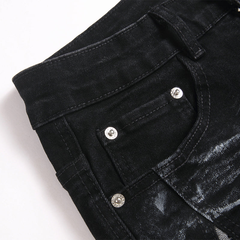Mens Fashion Jeans Star Rhinestones S3972# Pure cotton high quality