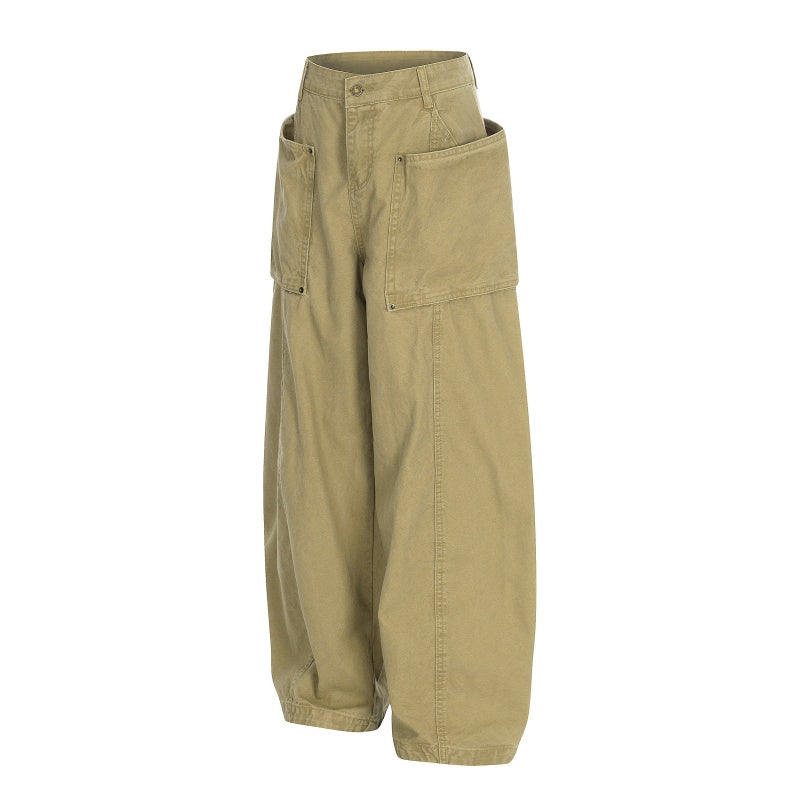 American-style streetwear harem pants Oversized Side Pocket Structured Apparel