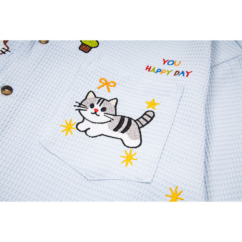 Unisex vintage T-shirt Polo shirt with a stand-up collar