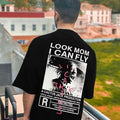 Mens T-shirt Vintage American-style Kanye & Travis Scott â€?Roaring Portrait â€?Oversized Fit