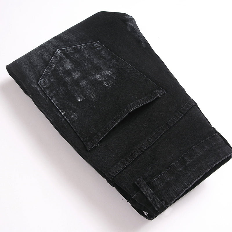 Mens Fashion Jeans Star Rhinestones S3972# Pure cotton high quality