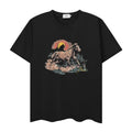 RHUDE T Shirts Faded Rainbow Horse Landscape Motif