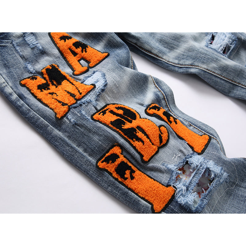 AMIRI Jeans High-quality distressed pure cotton