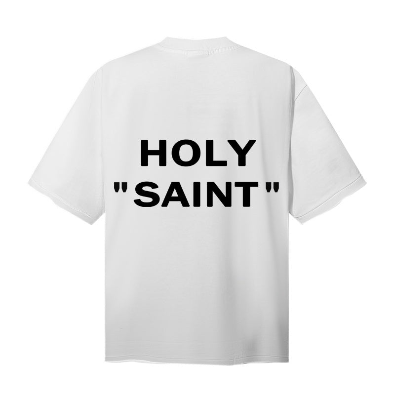 Saint Michael T Shirts Monochrome Jesus pure Vintage Oversized Tee Design