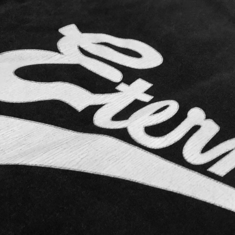 Saint Michael T Shirts Vintage Athletic Cursive Eternal Lettering Target Skull Distressed Streetwear Print