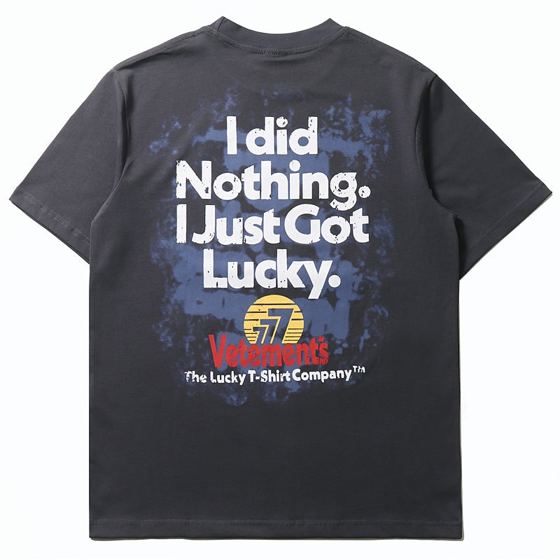 Mens T-shirt Distinctive letter print