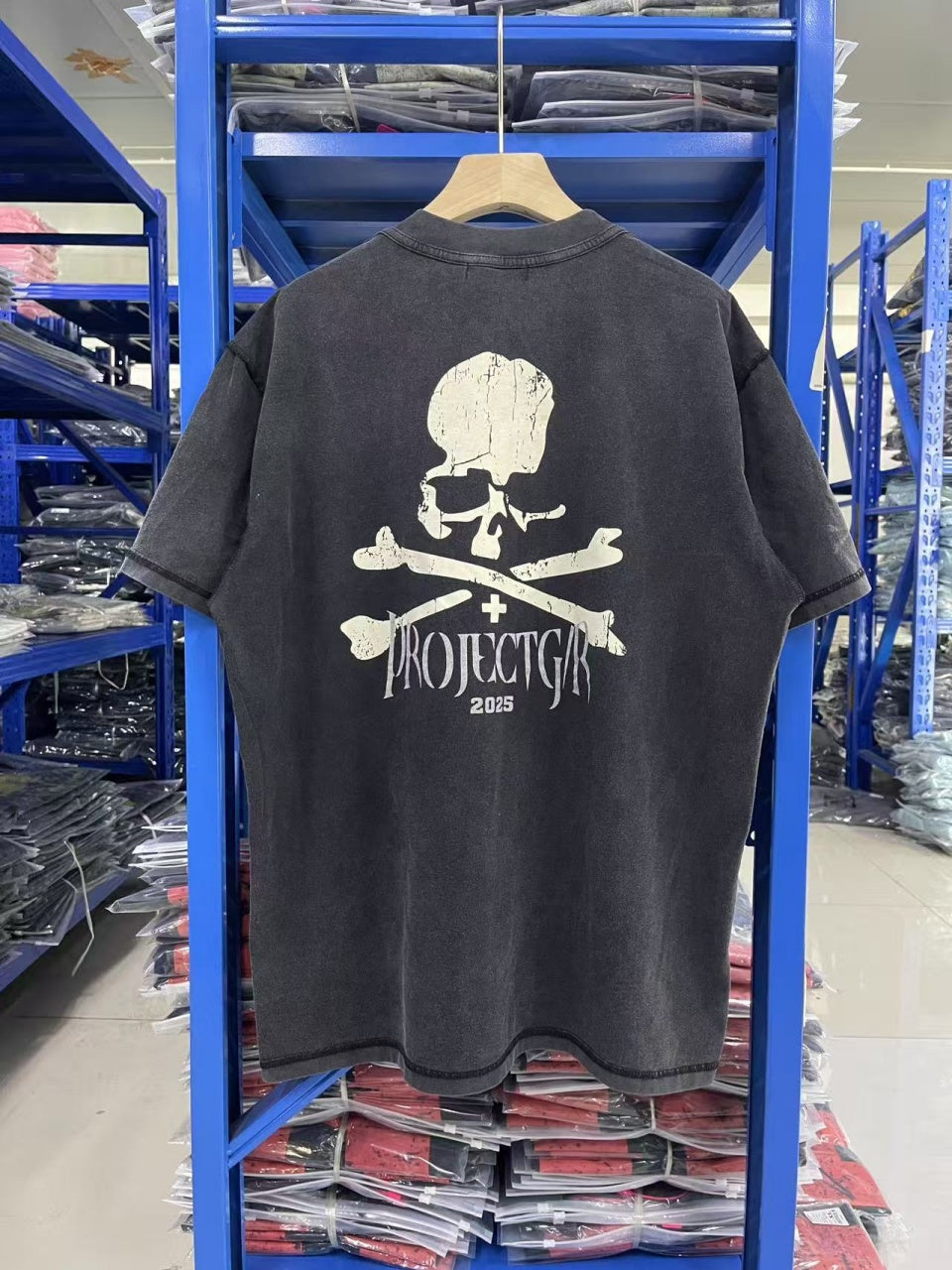 Vintage style washed summer wear T shirt 260G pure cotton high-quality streetwear