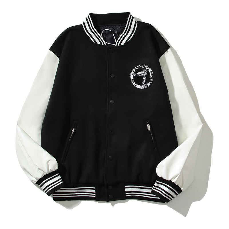 American-style baseball jacket Powered by Represent â€?Club Logo Embroidery (Vibe Style)