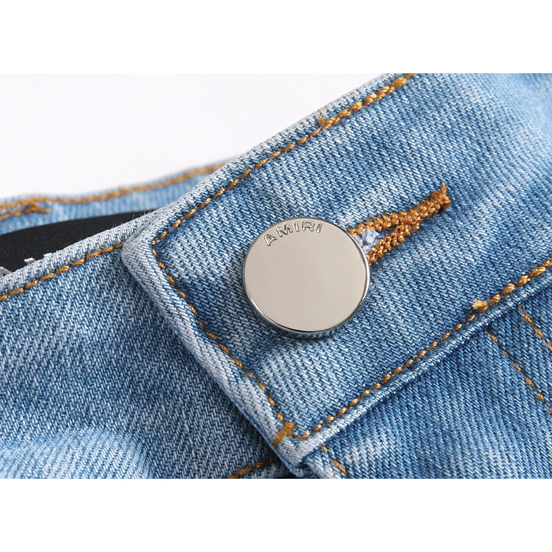 AMIRI Jeans High-quality distressed pure cotton