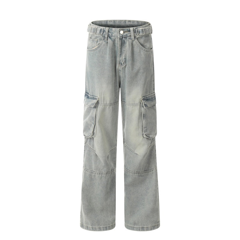 American-style streetwear harem pants Relaxed baggy paneled street fit