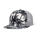 Trendy flat brimmed snapback hatsspring summer breathable sunshade
