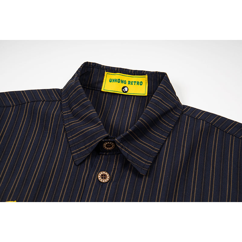 Unisex vintage T-shirt Polo shirt with a stand-up collar