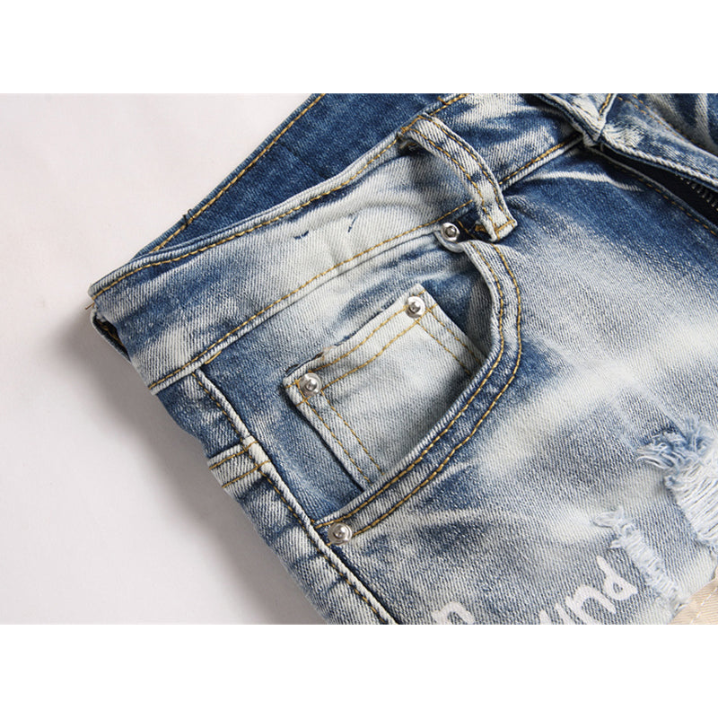 AMIRI Jeans High-quality distressed pure cotton
