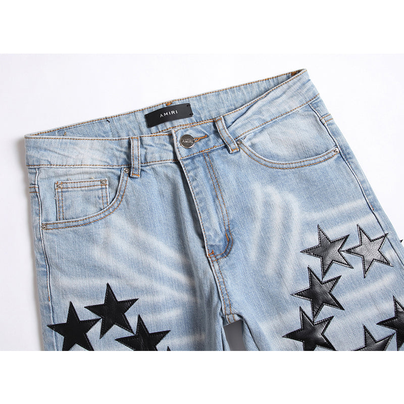AMIRI Jeans High-quality distressed pure cotton