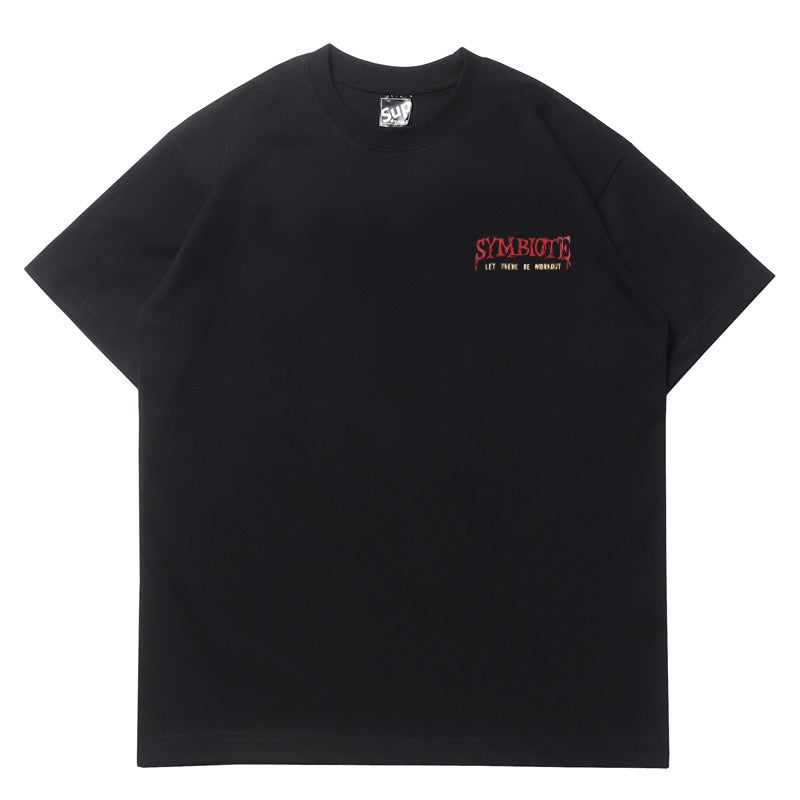 Mens T-shirt Vintage American-style Personalized weightlifting T-shirts with Venom-themed designs - quirky and fun.