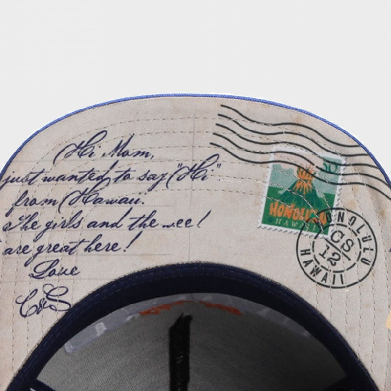 Trendy flat brimmed snapback hatshawaii cap sunshade breathable