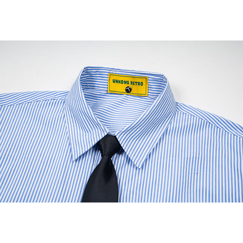 Unisex vintage T-shirt Polo shirt with a stand-up collar