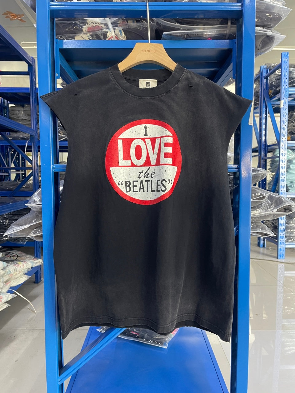Vintage style washed summer wear T shirt tank top 260G pure cotton high-quality streetwear