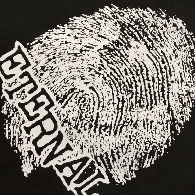 Saint Michael T Shirts Rough Line Sketch Fingerprint Bold Text Graphic