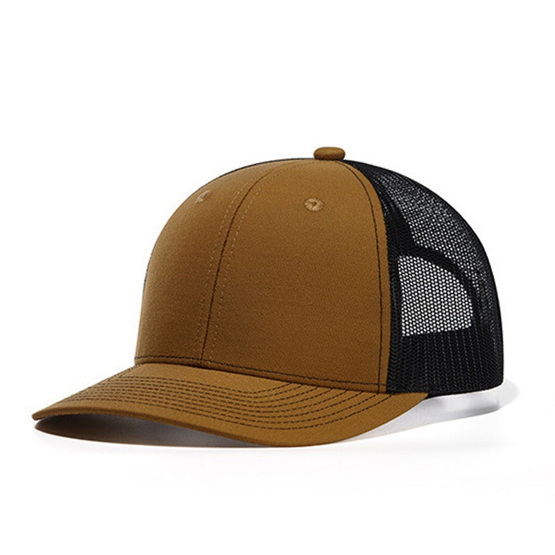 Trendy flat brimmed snapback hatssunshade net hat