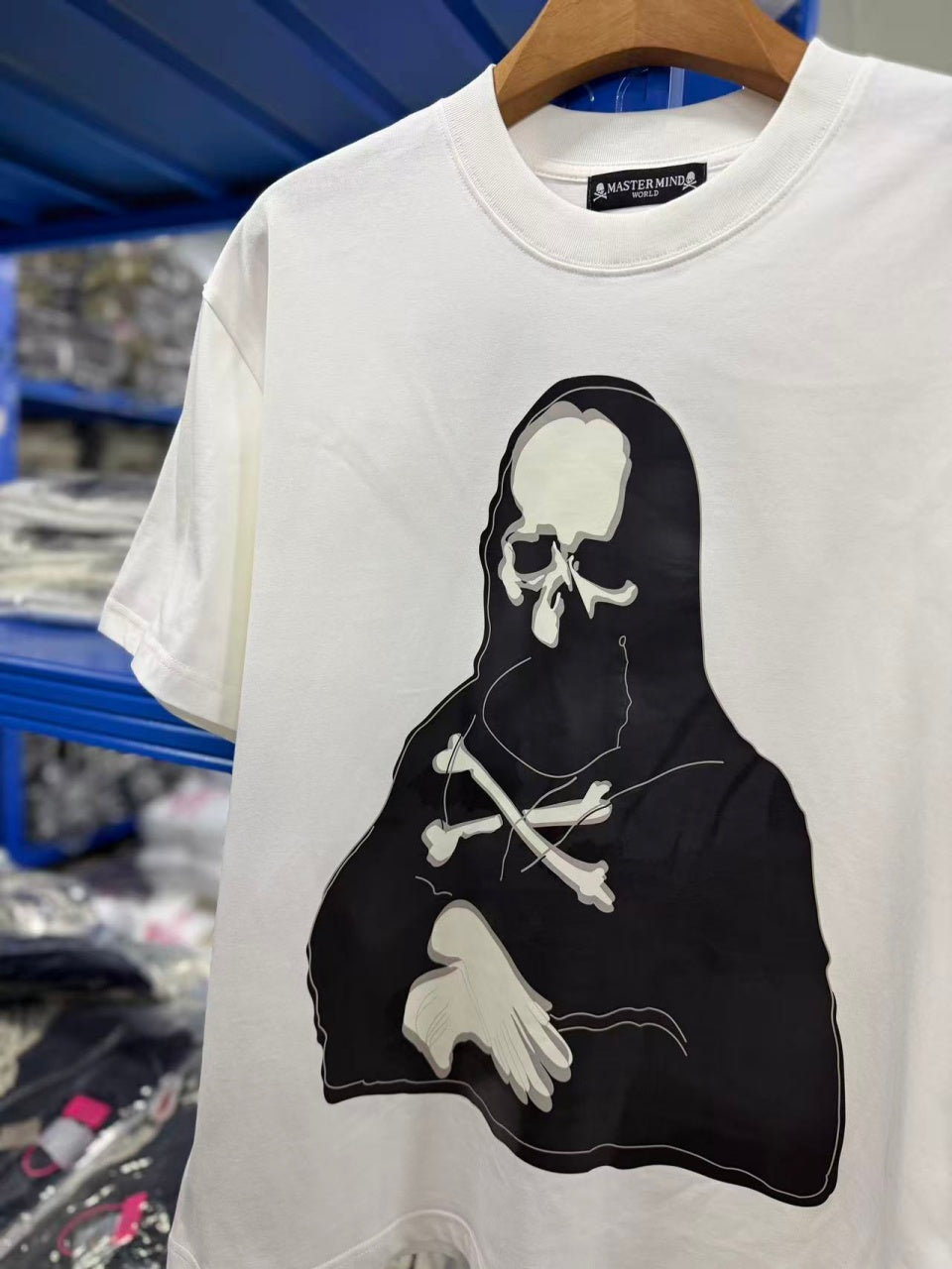 Vintage style washed summer wear T shirt Skull 260G pure cotton high-quality streetwear