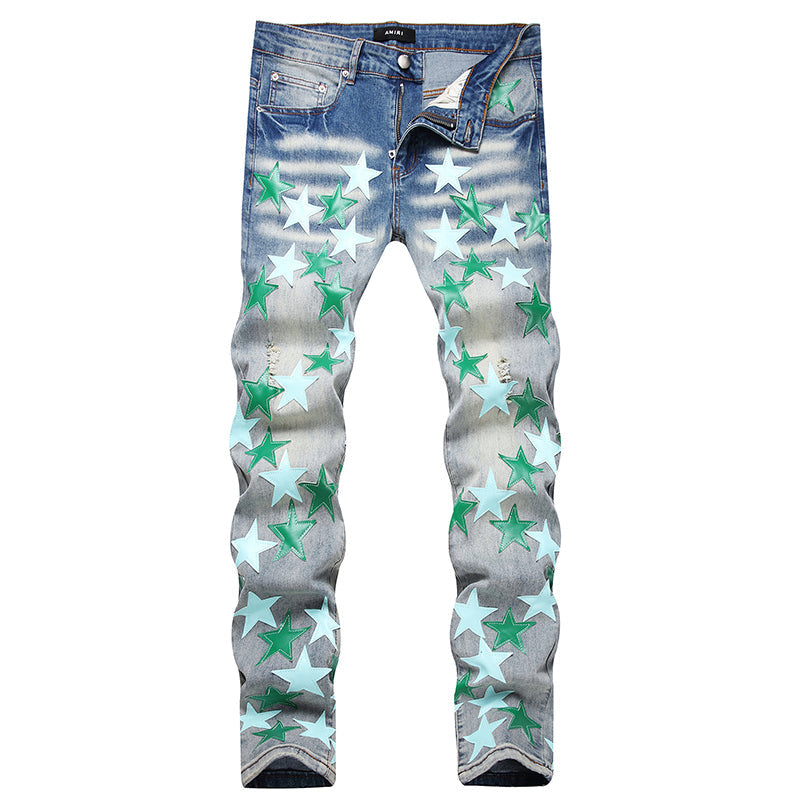 AMIRI Jeans High-quality distressed pure cotton