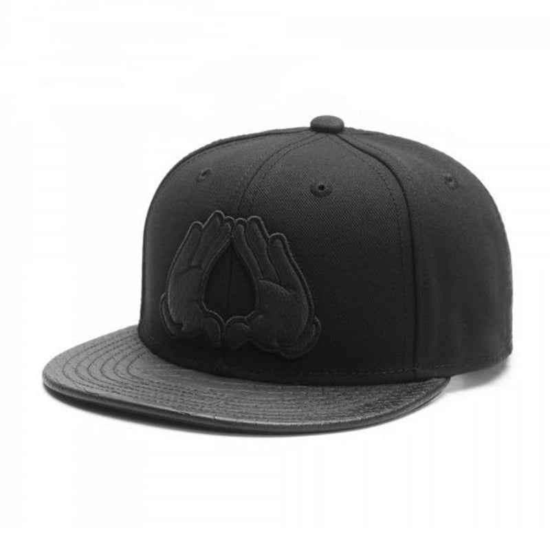 Trendy flat brimmed snapback hatsshade