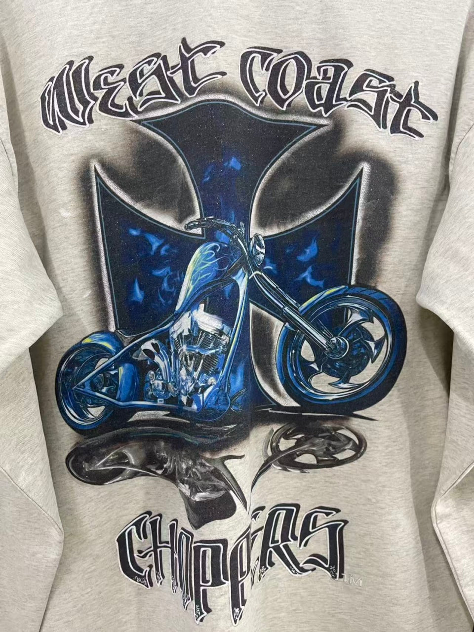 Vintage style washed Long-sleeved shirt