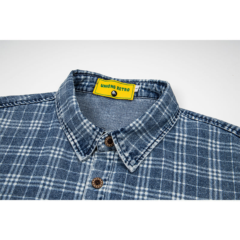 Unisex vintage T-shirt Polo shirt with a stand-up collar