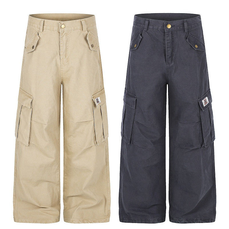 American-style streetwear harem pants Soft Twill Oversized Wide Silhouette