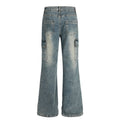 American-style streetwear harem pants Knee Seam Detail Bootcut Trousers