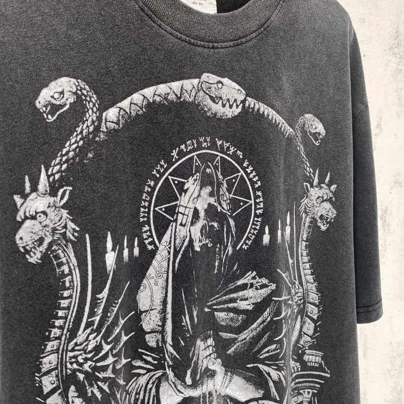 Unisex Vintage T Shirts Heavyweight distressed wash