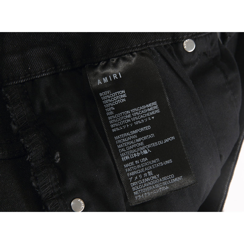 AMIRI Jeans High-quality distressed pure cotton