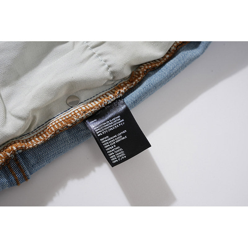 AMIRI Jeans Ripped Patch Slim Fit Stretch Jeans