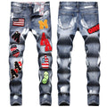 Mens Fashion Jeans MAA Embroidery 896# Pure cotton high quality