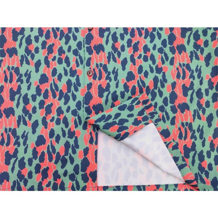 GUILTYPARTIES TIGER Shirts Thin leopard print short-sleeved Takuya Kimura Same shirt for men and women