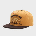 Trendy flat brimmed snapback hatssuede cartoon bear