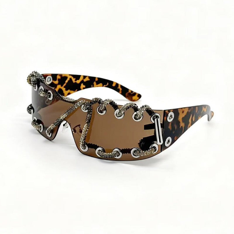Trendy punk glasses retro